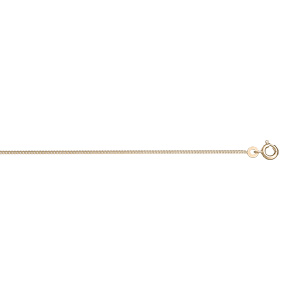 Chaîne en plaqué or maille serrée 1.2mm et longueur 42cm