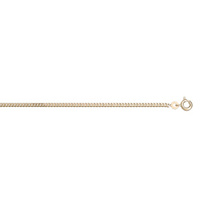Chaîne en plaqué or maille serrée 2.1mm et longueur 42cm
