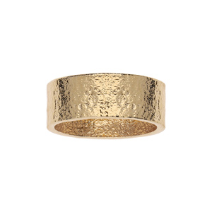 Bague en plaqué or ruban finition antique