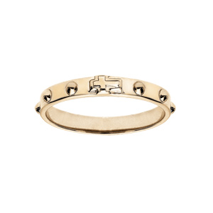 Bague en plaqué or dizainier