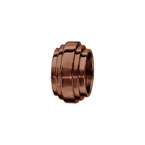Charms Thabora grand modèle pour homme en acier et PVD marron 3 rubans superposés