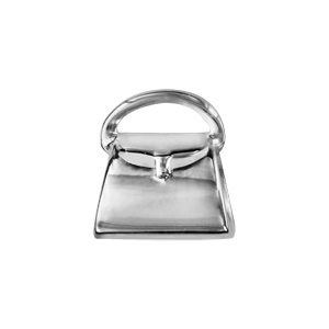 Charms Thabora en argent rhodié sac à main