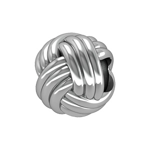 Charms Thabora en argent rhodié boule pomme de Touline