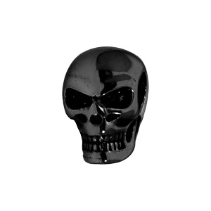 Charms Thabora médium en acier tête de mort PVD noir