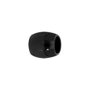 Charms Thabora médium en acier forme tonneau PVD noir