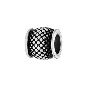 Charms Thabora médium en acier tube avec picot patiné