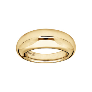 Bague Elixès en vermeil forme bombée style rétro