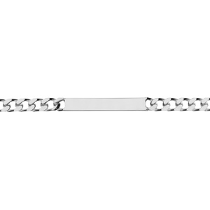 Gourmette en argent maille serr�e largeur 5mm et longueur 18cm - Vue 2