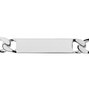 Gourmette en argent maille serr�e largeur 11mm et longueur 22cm - Vue 2