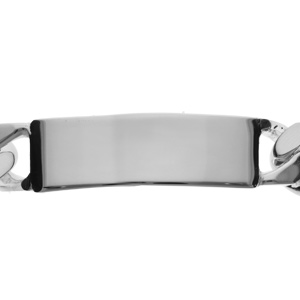 Gourmette en argent maille serr�e largeur 14mm et longueur 23cm - Vue 2