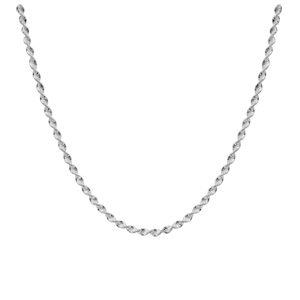 Cha�ne en argent maille vrill�e longueur 42cm - Vue 2