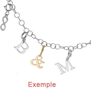 Cha�ne en argent rhodi� maille jaseron longueur 45cm r�glable - Vue 2