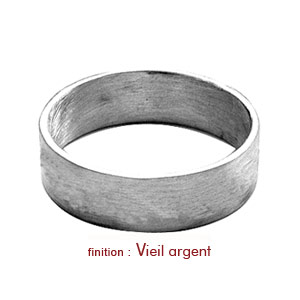 Alliance ruban en argent 6mm - Vue 2