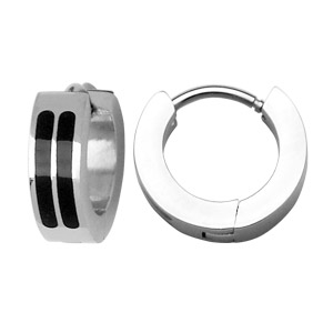 Cr�oles articul�es en acier et 2 bandes en r�sine noire - Vue 2