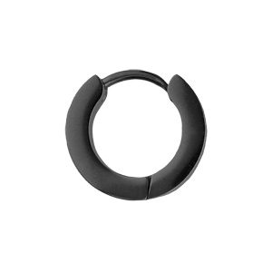 Cr�oles en acier et PVD noir articul�es effet mat - Vue 2