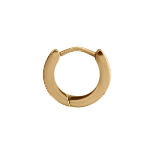 Cr�ole en acier dor� jaune avec carbone - Vue 2