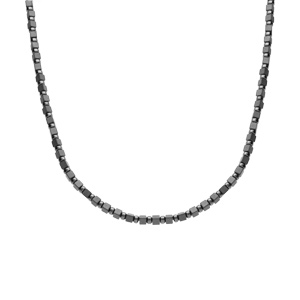Collier en acier verre teint� 49+6cm - Vue 2