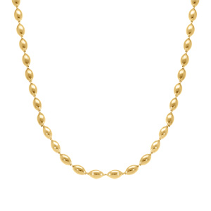 Collier en acier dor  - 45+5cm - Vue 2