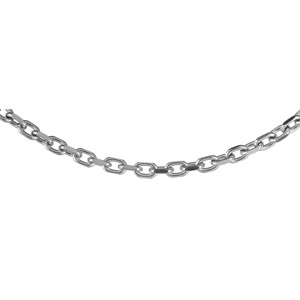 Cha�ne en acier maille for�at largeur 3mm et longueur 45cm - Vue 2