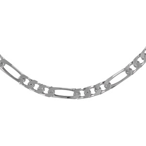 Cha�ne en acier maille altern�e 1+3 largeur 5mm et longueur 50cm - Vue 2