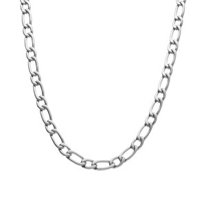 Collier en acier satin� 1+1 6mm - 55cm - Vue 2