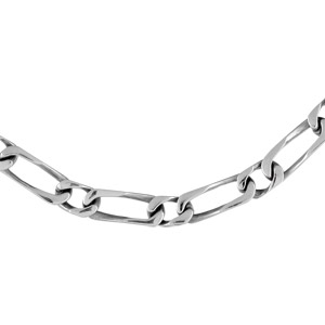 Cha�ne en acier maille altern�e 1+1 - largeur 7mm longueur 50cm - Vue 2