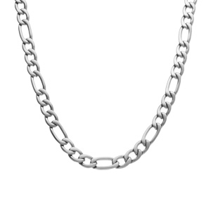 Collier en acier satin 1+3 7mm - 50cm - Vue 2