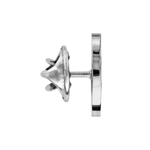 Pin\'s en acier brillant ovale 17mm X 12mm � graver - Vue 2