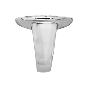 Bague Stella Mia en acier et nacre ronde arbre de vie bleu - Vue 2
