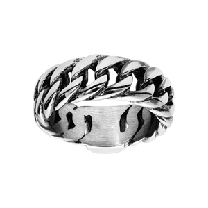 Chevali�re en acier maille gourmette rigide - Vue 2