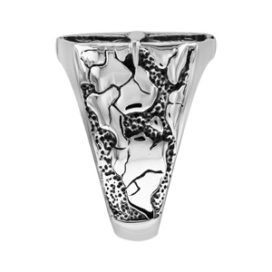 Chevali�re en acier patin� globe trotter - Vue 2