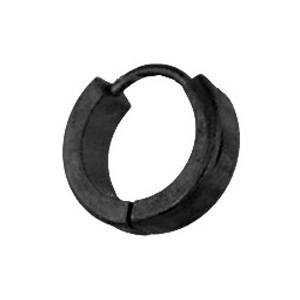 Cr�oles articul�es en acier noir motif tribal gris - Vue 2