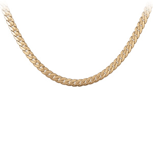 Cha�ne en vermeil maille serpent - 45cm - Vue 2