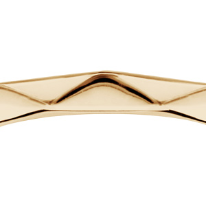 Bague en vermeil forme g�ometrique lisse - Vue 2