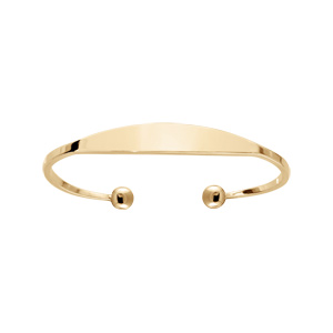 Bracelet jonc en plaqu� or esclave - plus petit mod�le 49 mm de diam�tre - Vue 2