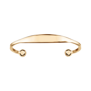 Bracelet jonc en plaqu� or esclave - petit mod�le 51 mm de diam�tre - Vue 2