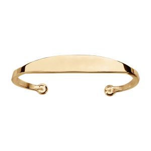 Bracelet jonc en plaqu� or esclave - grandmod�le 65 mm de diam�tre - Vue 2