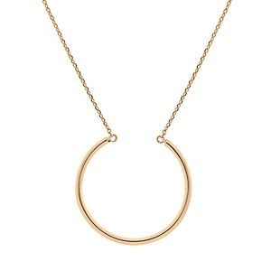 Collier charms en plaqu� or cercle PM 40+5cm - Vue 2