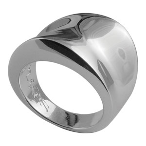 Bague Elix�s en argent massif incurv�e - Vue 2