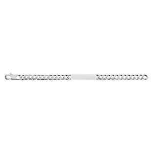 Gourmette en argent maille Hawa� largeur 7mm et longueur 20cm - Vue 3
