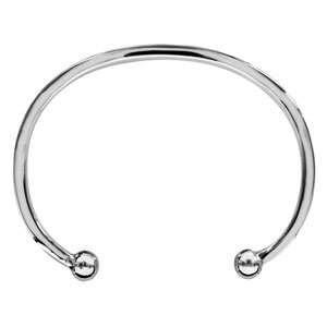 Bracelet jonc en argent esclave - grand mod�le - Vue 3