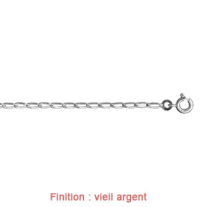 Cha�ne en argent maille cheval largeur 2mm et longueur 50cm - Vue 3