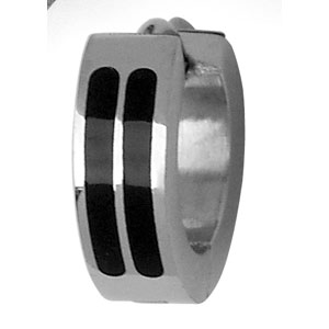 Cr�oles articul�es en acier et 2 bandes en r�sine noire - Vue 3