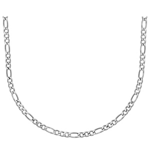 Cha�ne en acier maille altern�e 1+3 largeur 5mm et longueur 50cm - Vue 3