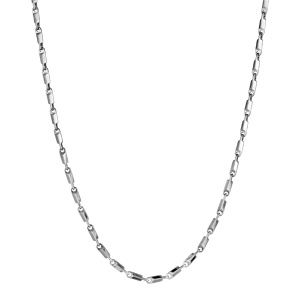 Cha�ne en acier mailles rectangles longueur 55cm - Vue 3