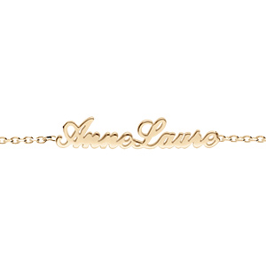 Bracelet en vermeil maille for�at decoupe anglaise - 18,5cm regl 17 - Vue 3